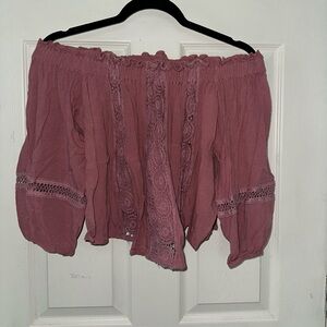 American eagle off the shoulder top in size small